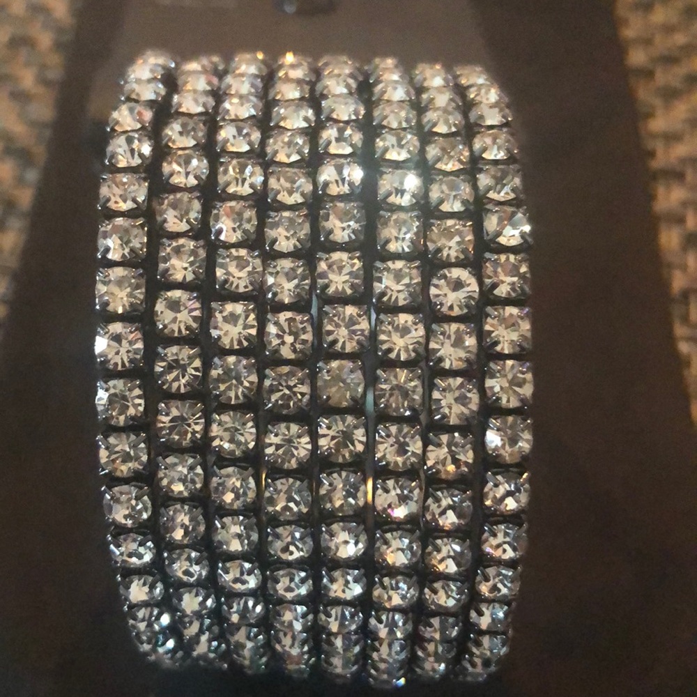❤️Free PRESS Rhinestone Wrap Bracelet BRAND NEW